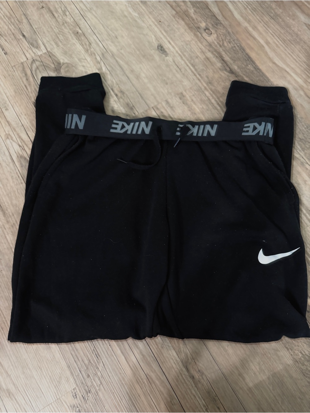 Nike Black Sweatpants with Logo Waistband